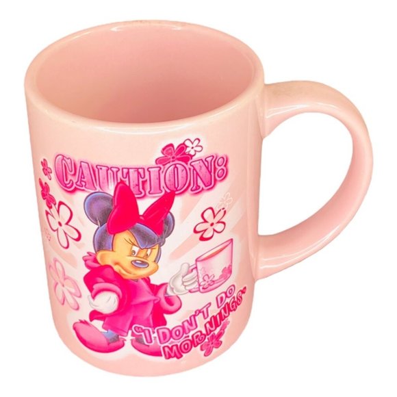 Disney by Jerry Leigh Other - Minnie Mouse "Caution: I Don't Do Mornings" Coffee Mug by Jerry Leigh